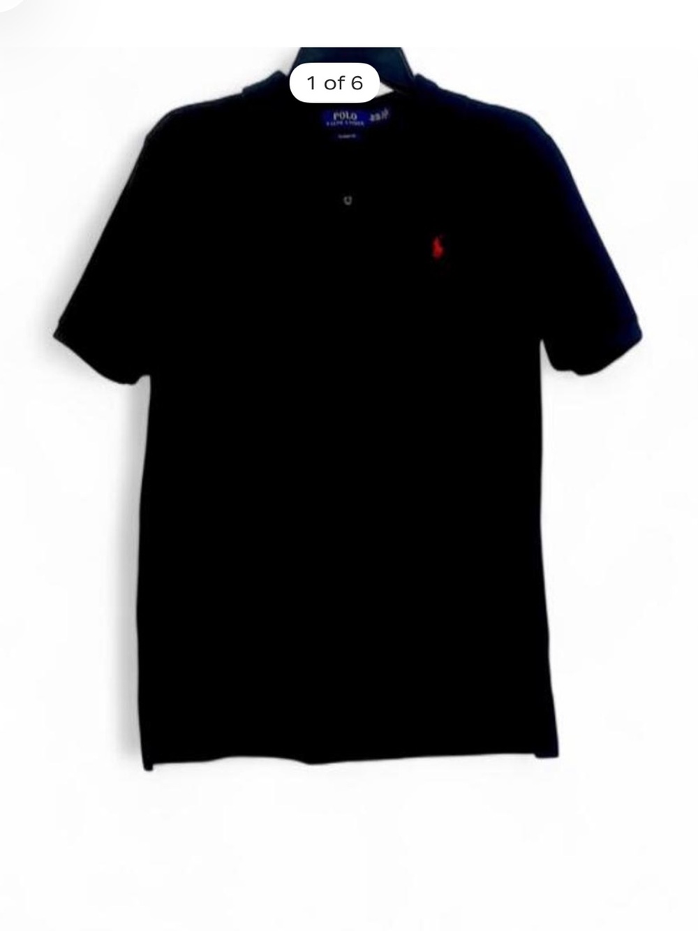 Ralph Lauren Black Polo Shirt with Red Pony